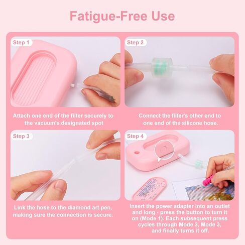 Electric Diamond Painting Pen - Vacuum Diamond Painting Pen with Storage Tray, E Painter for Diamond Painting, Diamond Art Tools & Accessories, No Wax Needed in Kuwait