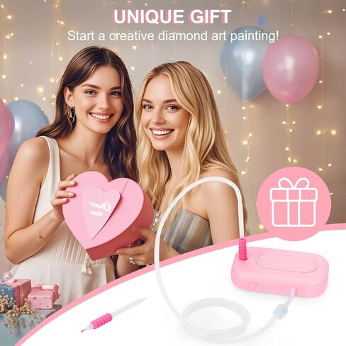 Electric Diamond Painting Pen - Vacuum Diamond Painting Pen with Storage Tray, E Painter for Diamond Painting, Diamond Art Tools & Accessories, No Wax Needed in Kuwait