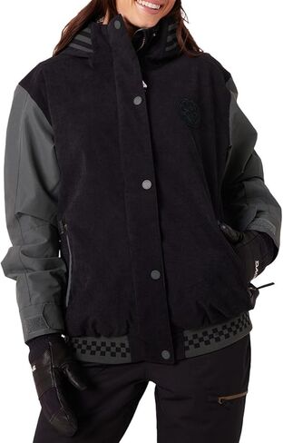 Roxy CHEER UP INS JKT (Women's), Black Combo, Small in Saudi Arabia