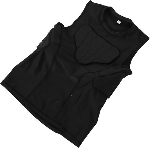 Youth Football Padded Vest, Thickened Anti Collision Protective Shirt with Breathable Polyurethane, for Basketball Cycling Sports (#4) in Saudi Arabia