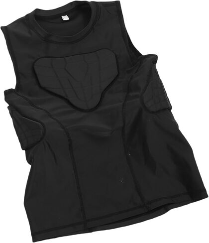 Youth Football Padded Vest, Thickened Anti Collision Protective Shirt with Breathable Polyurethane, for Basketball Cycling Sports (#4) in Saudi Arabia