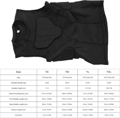 Youth Football Padded Vest, Thickened Anti Collision Protective Shirt with Breathable Polyurethane, for Basketball Cycling Sports (#4) in Saudi Arabia