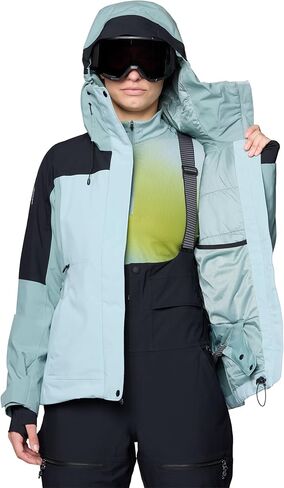 سترة نسائية من Mountain Hardwear Powder Maven، مقاس Ice Shadow، Blue Sage، أسود، مقاس XL in Saudi Arabia