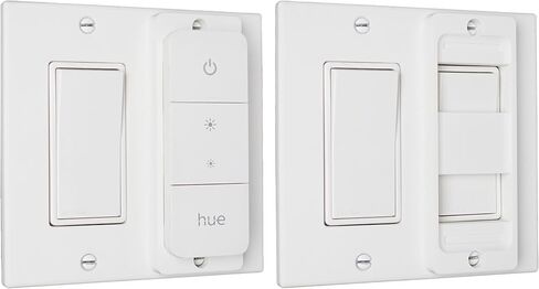 BERKLEY Wall Switch Cover Adapter Plate, Compatible with Philips Hue V2 Dimmer Remote (Single: Decora with Remote on Top) in Saudi Arabia