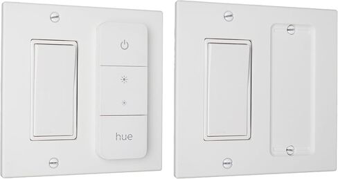 BERKLEY Wall Switch Cover Adapter Plate, Compatible with Philips Hue V2 Dimmer Remote (Single: Decora with Remote on Top) in Saudi Arabia