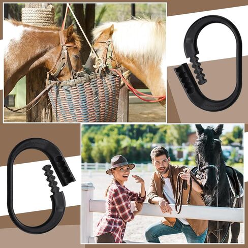 4 Pcs Protective Horse Blocker Tie Multi-Purpose Horse Clip Portable Versatile and Reusable Tie with Quick Release Under Heavy Pressure Design for When Secure is a Concern in Saudi Arabia