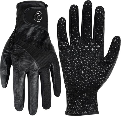 Ladies Equestrian Gloves Lightweight Convenient Carry Non-Slip Durable Horseback Riding Gloves w/Silicone Print in Saudi Arabia