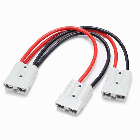 10AWG Battery Alligator Clip, 50A Anderson to Alligator Clip Connector, 600V Quick Connector Plug Battery Clip for Car Battery Charging.（2M） in Kuwait