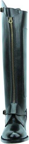 Mens Man Invader-2 Polo Players Boots Tall Knee High Leather Equestrian Black in Saudi Arabia
