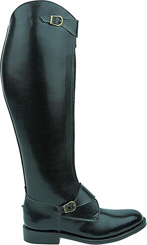 Mens Man Invader-2 Polo Players Boots Tall Knee High Leather Equestrian Black in Saudi Arabia