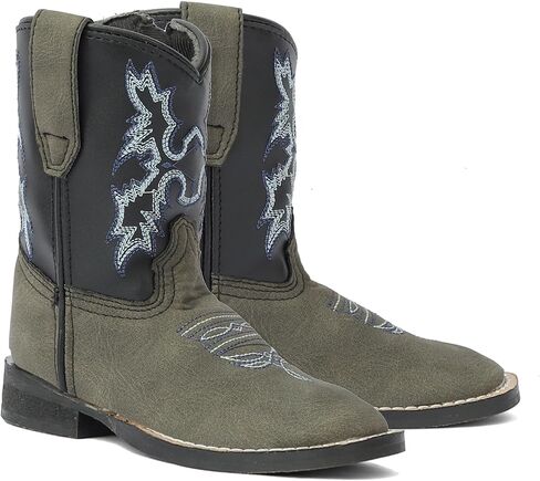 TuffRider Toddler Canyonlands Square Toe Western Boot- Brown w/Tan- 5T in Saudi Arabia