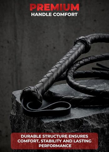 سوط ركوب الخيل من BROSAG لرياضة الفروسية، سوط حصان من الجلد الصناعي للترويض بطول 59 بوصة، إكسسوار طويل لرياضة الخيل، أسود in Kuwait