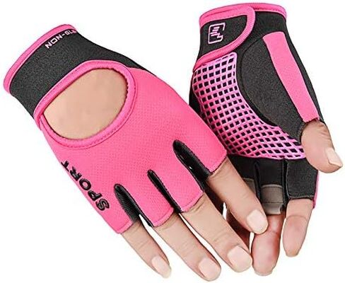 Workout-Gloves for Men & Women - Fingerless Gym Gloves with Non-Slip Palm Breathable Lightweight for Weightlifting Cycling Sport in Kuwait