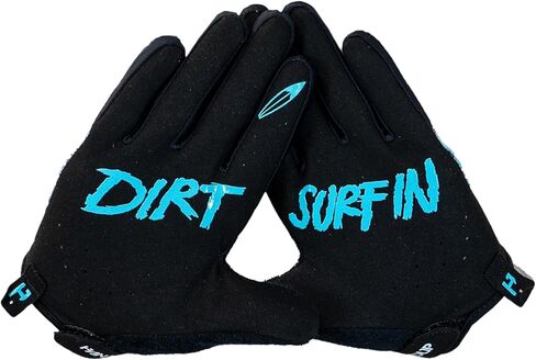 Handup Youth كامل الأصابع خفيف الوزن مضاد للانزلاق دراجة جبلية MTB دراجة Enduro Downhill XC قفازات موتوكروس للجنسين 50+ UFP حماية من الشمس (ركوب الموجة، شباب كبير) in Kuwait