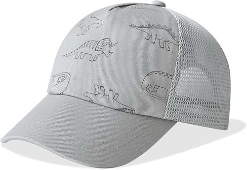 Boy's Girl's Outdoor Baseball Caps Cute Cartoon Graphic Print Lightweight Breathable Mesh Sun Hats Kids Playwear Caps 2-10Y in Saudi Arabia