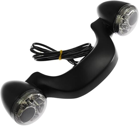 مؤشر ضوء إشارة الانعطاف LED متوافق مع Harley Touring Street Road Glide 10-13 14-23 كروم ورمادي in Kuwait