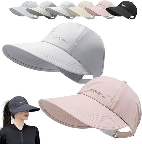 2 Pack UPF Sun Protection Baseball Hat for Men and Women, Lightweight Quick-Drying Waterproof Wide Brim Outdoor Sports Hat in Saudi Arabia
