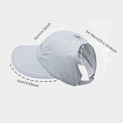 2 Pack UPF Sun Protection Baseball Hat for Men and Women, Lightweight Quick-Drying Waterproof Wide Brim Outdoor Sports Hat in Saudi Arabia