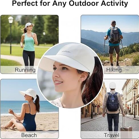 2 Pack UPF Sun Protection Baseball Hat for Men and Women, Lightweight Quick-Drying Waterproof Wide Brim Outdoor Sports Hat in Saudi Arabia
