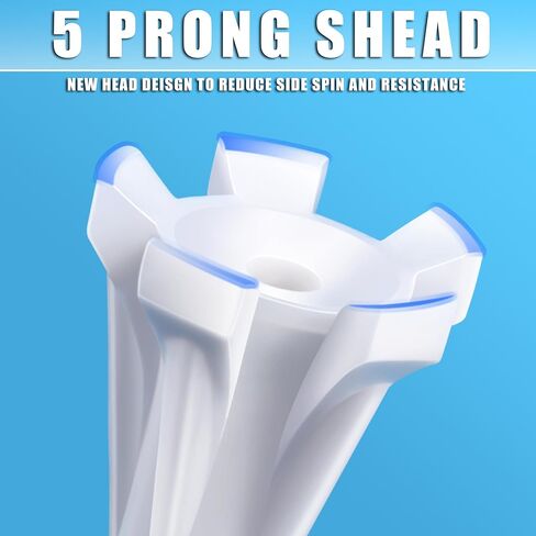 CHAMPKEY Advanced 5-Prong Plastic Golf Tees 120 or 100 Pack - 50% Ball Contact Surface Optimization with Longer Distance Performance Golf Tees Plastic in Kuwait