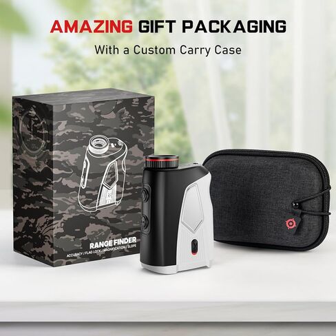 Upgraded 0.5 Second Easily Lock on a Pin Golf Rangefinder with Slope 2X HD Bright LCD, 1500 Yards Range Finder for Golf/Hunting, 7X Magnification with Flag Pole Locking Vibration, Golf Gifts Pcs in Saudi Arabia