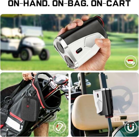 Upgraded 0.5 Second Easily Lock on a Pin Golf Rangefinder with Slope 2X HD Bright LCD, 1500 Yards Range Finder for Golf/Hunting, 7X Magnification with Flag Pole Locking Vibration, Golf Gifts Pcs in Saudi Arabia