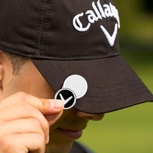 Callaway Magnetic Golf Ball Marker Hat Clips 2-Pack - Black/White in Kuwait