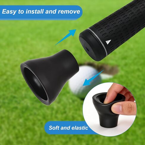 Golf Ball Retriever Set, 4pcs (2X 3-Prong and 2X Suction Cup) Golf Ball Grabbers for Putter End, No Bending, Quick Install, Durable Golf Accessories for Seniors & Golf Lovers in Kuwait