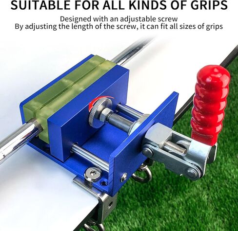 Crestgolf Golf Repair Kit Drill-Free & Drill Installation for Regripping Golf Clubs, Inlcudes 13PCS Grip Tapes, Hook Knife, Solvent, Grip Tape Remover and Aluminum Vise Clamp for Home or Workshop in Kuwait