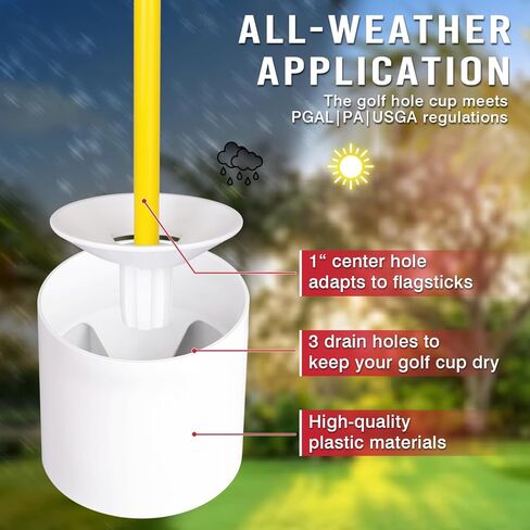 2 or 4 Set 3Ft Golf Flagstick Mini Putting Green Pin Flag for Yard, with Hole Cup Set, Double-Side Numbered Golf Flags for Portable Practice in Kuwait