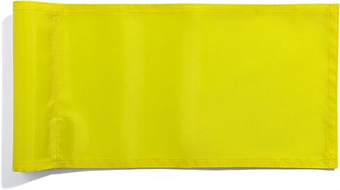 Golf Putting Green Flag 6x12 Inch – 1-Pack (White), 420D Nylon, UV Fade Resistant, Double-Stitched, 10s Tool-Free Install for Standard Flagpoles in Saudi Arabia