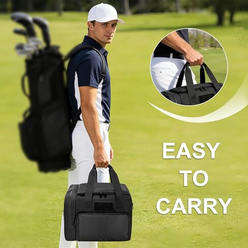 DSLEAF Small Golf Trunk Organizer Bag for Men & Women, Golf Car Locker with Bottom Shoe Space for A Pair of Shoes, Multiple Pockets for Balls, Tees, Cap, Gloves and Towels in Saudi Arabia