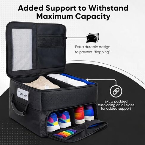 Golf Accessories for Men - Unique Golfer Gifts for Men - Versatile and Ventilated Golf Storage Bag with Shoe Organizer, Ideal for SUV & Car - Durable Golf Trunk Locker Gift Idea in Saudi Arabia