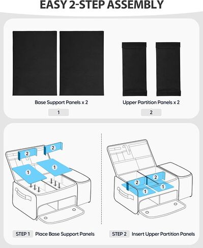 Golf Trunk Organizer with Built-in Hard Frame & Insulated Cooler Compartment, Ventilated Shoe Storage for 2 Pairs(Up to Mens US 11), Car Trunk Locker for Balls, Tees, Polos, Gloves - Black in Kuwait