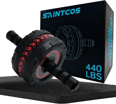 Ab Roller Wheel for Abs Workout - Core Strength Training Equipment for Home Gym with Knee Pad, Abdominal Exercise Wheel for Men and Women in Saudi Arabia