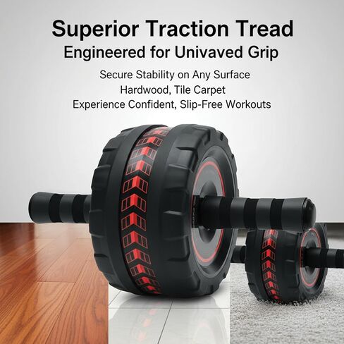 Ab Roller Wheel for Abs Workout - Core Strength Training Equipment for Home Gym with Knee Pad, Abdominal Exercise Wheel for Men and Women in Saudi Arabia