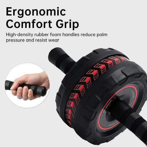 Ab Roller Wheel for Abs Workout - Core Strength Training Equipment for Home Gym with Knee Pad, Abdominal Exercise Wheel for Men and Women in Saudi Arabia