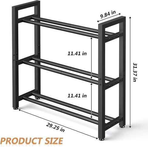 Dumbbell Rack Stand Only, Weight Rack for Home Gym, Heavy-Duty Kettlebell Rack, 3 Tier Adjustable Weight Storage Racks, Space-Saving Home Gym Organizer in Kuwait