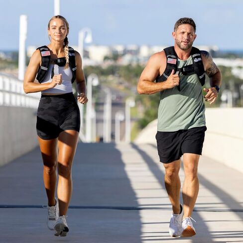 Roc Outdoors Weighted Vest W/ Rub-Free Technology for Woman and Men, 5lb/10lb/15lb/20lb/30lb Weight Vest with Reflective Stripe for Workout, Strength Training, Running, Walking, Fitness, Weight Training, Weight Loss, Weightlifting in Saudi Arabia