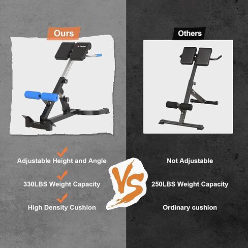 Roman Chair,Foldable Back Extension Machine,Adjustable Ab Back Extension Machine,Core Strength Trainer,Back Exercise Machine for Glute,Ab Workouts,Full All-in-One Body Workout&Home Gym Fitness（Blue） in Saudi Arabia