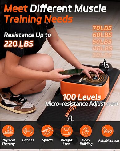 Smart Portable Home Gym Strength Training Workout Cable Machine, All in one Gym,Functional Full Body Fitness Equipment, 220LBS Resistance,Compact for Travel,Small Space & Home Exercise in Saudi Arabia