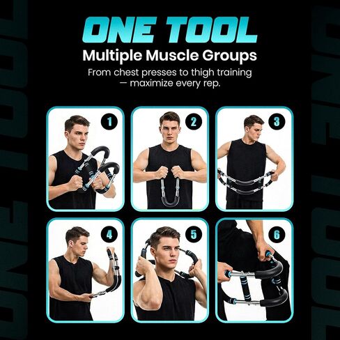 Twister Arm Trainer with Adjustable 5 Resistance Levels (40–120 lbs), 4 Springs, Anti-Slip Handles, Carry Bag - Chest Trainer Equipment for Men & Women, Home Gym Strength Trainer in Saudi Arabia