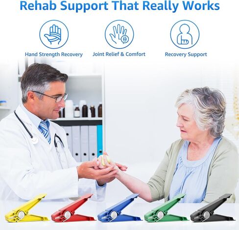 FitBeast Finger Exerciser Set – 5 Resistance Clips for Hand Therapy, Grip Strength & Dexterity – Ideal Finger Strengthener for Rehab, Stroke Recovery, Arthritis, Seniors & Athletes in Saudi Arabia
