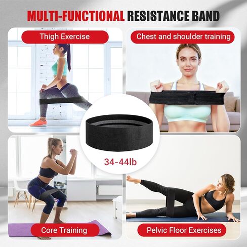 Thigh Trainer for Women, 15-70lb Adjustable Resistance Inner Thigh Exerciser with Resistance Band, Kegel Exercise Equipment for Pelvic Floor Muscle Repair, Yoga & Weight Loss at Home Gym in Kuwait