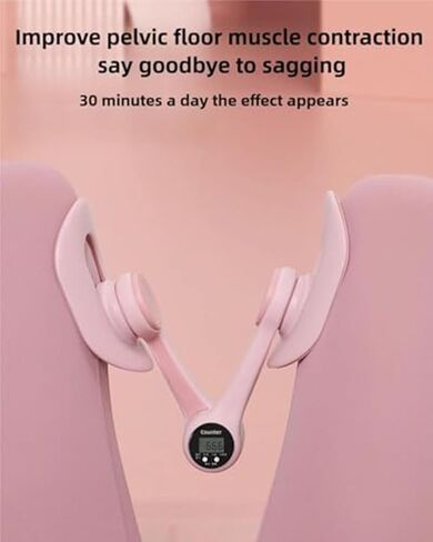 Pelvic Floor Trainer Women, 2025 New Upgraded Thigh Trainer, Intelligent Counting, 360° Rotation, Anti Slip Design, Thigh Toner Workout (Pink) in Kuwait