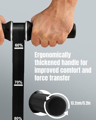 مقوي الساعد وتمارين الساعد، بكرة معصم بمقبض سيليكون سميك، مدرب الساعد مع حزام نايلون عالي التحمل لبناء العضلات، وقوة القبضة والتعافي in Kuwait