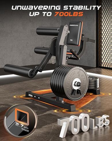 FEIERDUN 4-in-1 Adjustable Leg Extension Curl Machine - 700lbs Capacity Leg Extension Machine for Lower Body Workouts - Adjustable Leg Curl Machine, Home Gym Equipment in Saudi Arabia
