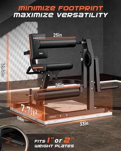 FEIERDUN 4-in-1 Adjustable Leg Extension Curl Machine - 700lbs Capacity Leg Extension Machine for Lower Body Workouts - Adjustable Leg Curl Machine, Home Gym Equipment in Saudi Arabia