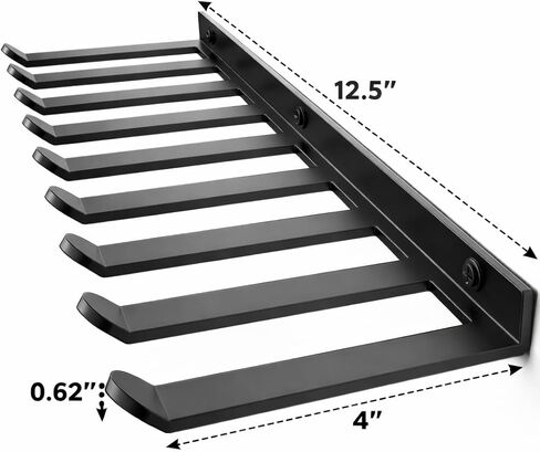 Wall Mounted Home Gym Equipment Storage Rack for Resistance Bands, Cable Attachments, Lifting Belts, Jump Ropes and Chains in Kuwait