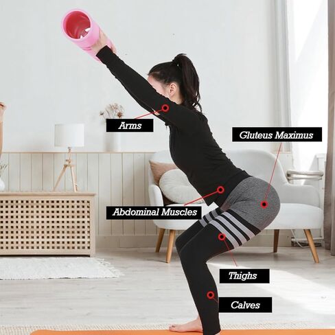 Portable Training Rubber Weight Bar,Cylinder Yoga Column,Weight-Bearing Fitness Equipment,For Home Gym Weight Exercise in Saudi Arabia